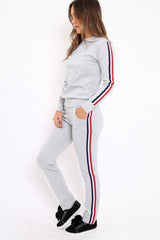 Grey Tracksuit with Sports Trim - Livvy