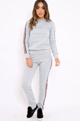 Grey Tracksuit with Sports Trim - Livvy