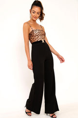 Leopard Print Mesh Lion Belted Bodysuit - Lizzie