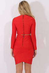 Red Bandage Skirt Co-ord - Lola