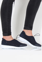 Lorraine Blue Sparkle Trainers