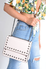 Nude Stud Cross Body Bag - Loulou