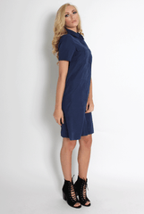 Bliss Navy Shirt Dress