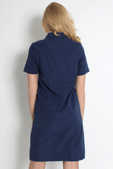 Bliss Navy Shirt Dress