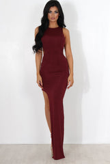 Luana Wine Maxi Dress