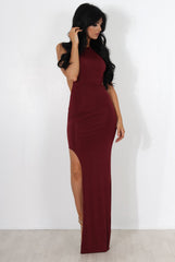 Luana Wine Maxi Dress