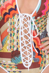 Multi Print Swimsuit - Lucie