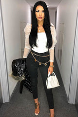 Gold Chunky Chain Coin Detail Belt - Milani