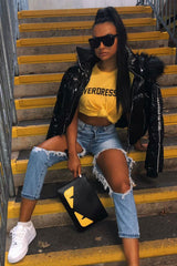 Light Extreme Rip Boyfriend Jeans - Mazy