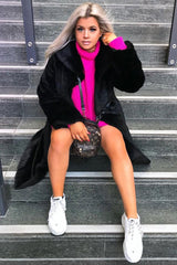 Pink Chunky Knit Jumper Dress - Maci