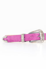 Purple Velvet Western Belt - Maddilyn