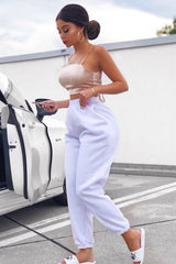 Rose Gold Satin Bow Tie Back Crop Top - Jeylin