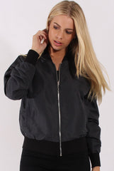 Grey Bomber Jacket - Maisie