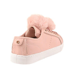 Nude PU Pom Pom Pumps - Makayla