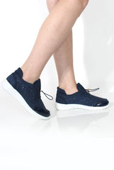 Mandy Blue Sparkle Trainers