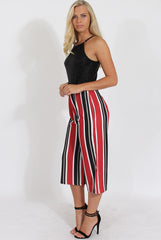 Red Stripe Culotte - Margo
