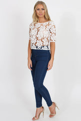 White Crochet Top - Maria