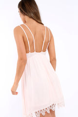 Pink Crochet Summer Dress - Mariam