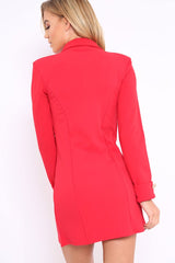 Red Blazer Dress - Maura