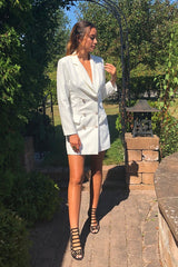White Blazer Dress - Maura