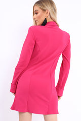Fuchsia Blazer Dress - Maura