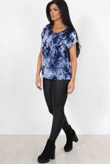Melna Navy Tie Dye Top