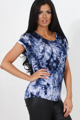 Melna Navy Tie Dye Top