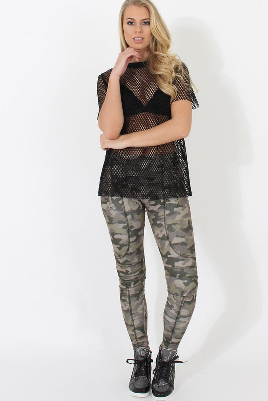 Khaki Camouflage Pants - Micha