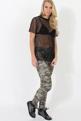 Khaki Camouflage Pants - Micha