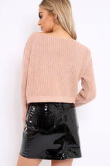 Rose Cut Out Key Hole Jumper - Miranda