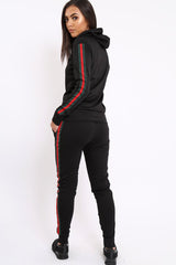 Black Tracksuit with Sports Trim - Misha