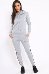 Grey Tracksuit with Sports Trim - Misha