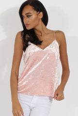 Nude Velvet Cami Top - Misty