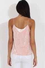 Nude Velvet Cami Top - Misty