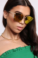 Gold Tint Lens Sunglasses - Miyah