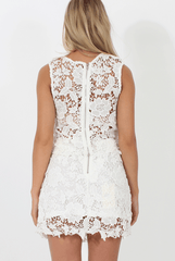 White Crochet Top - Moira