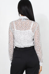Mola White Lace Shirt