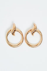 Gold Stacked Hoop Earrings - Zoja