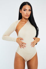 Stone One Sleeve Slinky Bodysuit - Adeen
