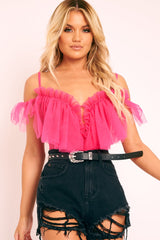 Black Faux Leather Silver Studded Belt - Olympia