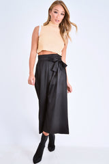 Mustard White Rib Funnel Neck Knit Top - Moriyah