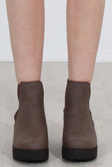 Zohey Brown Ankle Boots