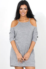 Natalia Grey Cut Out Top