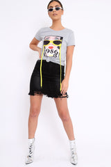 Grey Hanging Glasses 1986's T-shirt - Natally