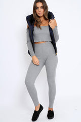 Navy Padded Gilet - Ariella