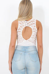 White Lace Bodysuit - Naya