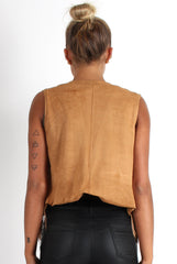 Naya Tan Studded Waistcoat
