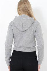 Neem Grey Slogan Pullover Hoodie