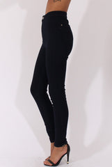 Navy High Waisted Skinny Fit Jeans - Nemesis
