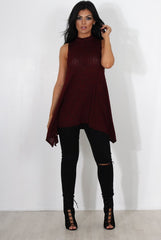 Neri Wine Side Split Top